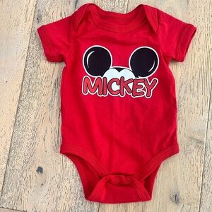 Disney Mickey Onsie 12 months Red Disneyland